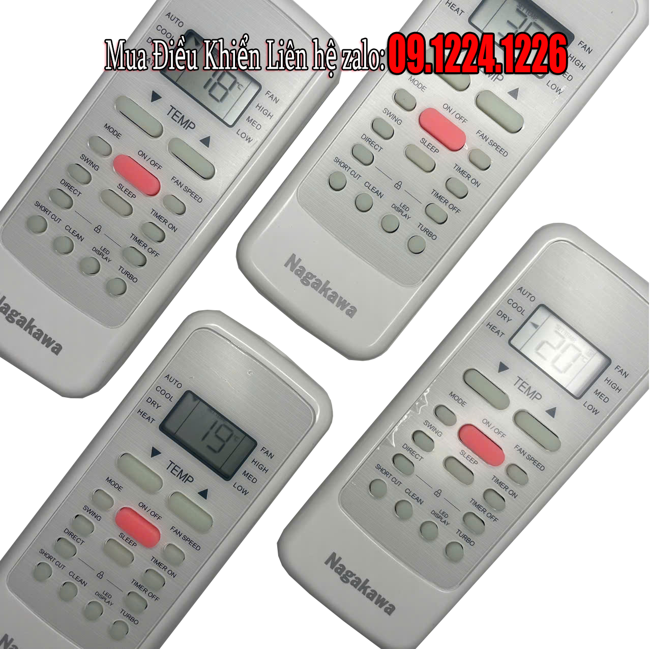Điều khiển điều h&ograve;a Nagakawa RG51B